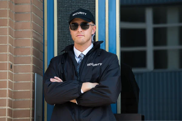 Confident MetaSecurity Services guard ready for duty
