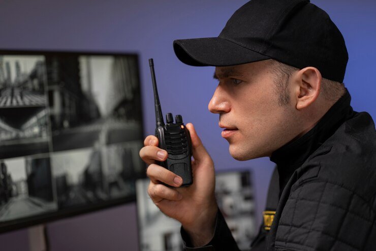 MetaSecurity Services professional security guard on duty