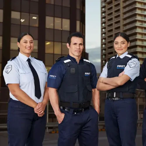 Security guard building career skills through training